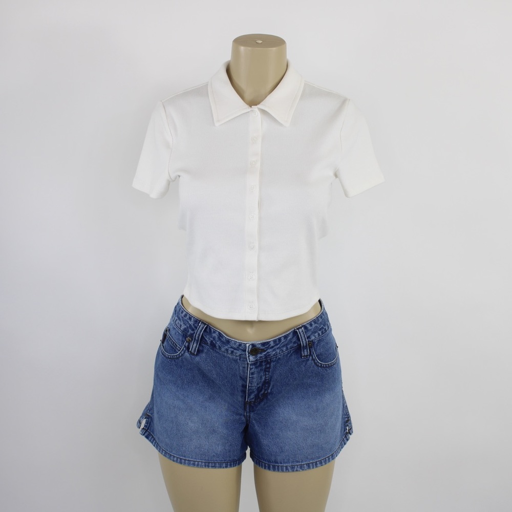 Vintage Mudd blue denim mini shorts